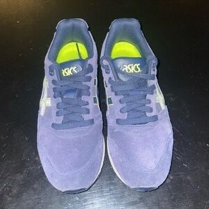 ASICS Navy Blue Suede Sport-style Sneakers